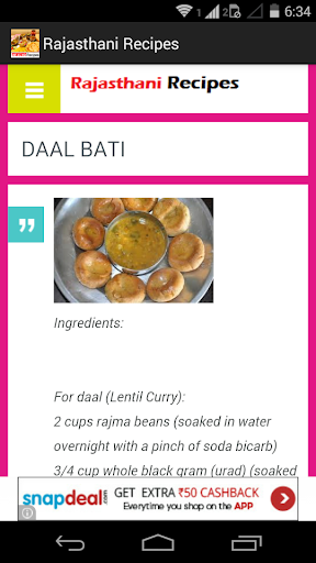 【免費生活App】Rajasthani Recipes-APP點子