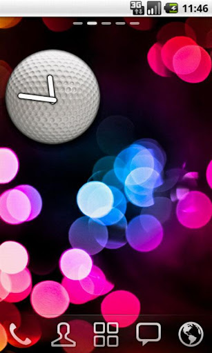 Golf Analog Clock Widget