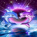 Dolphins Glitter logo