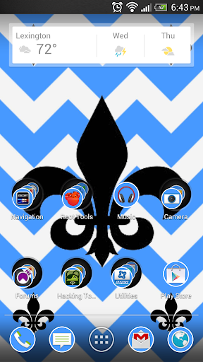 Fleur De Lis Blue Theme