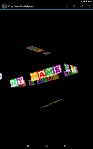 【免費個人化App】3D My Name Live Wallpaper-APP點子