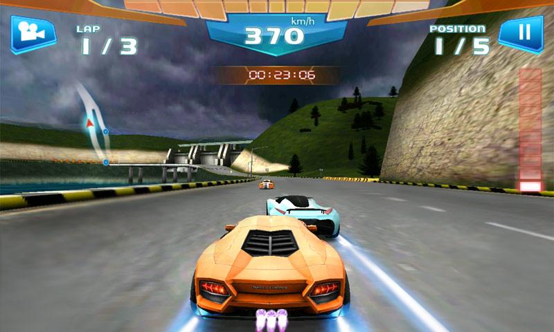 Android application Fast Racing 3D screenshort