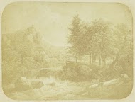 Ets met een landschap