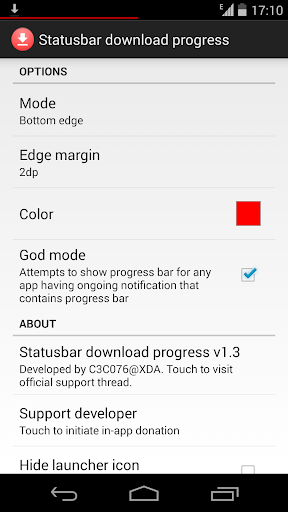 Statusbar Download Progress 3.6.1 screenshots 2