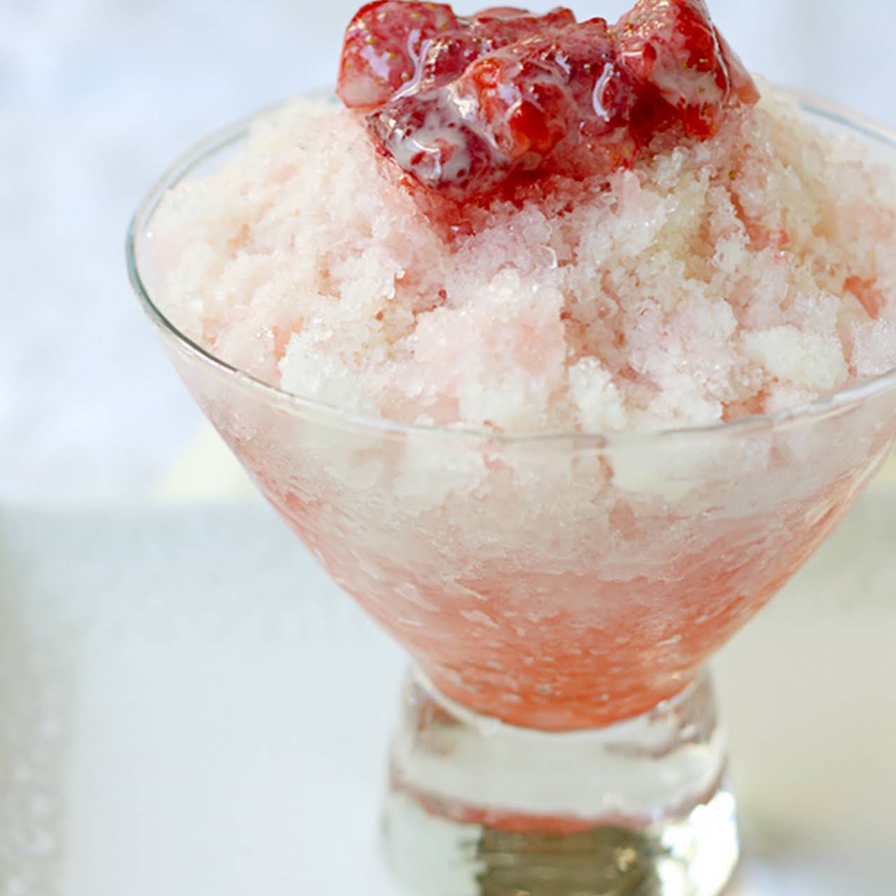 Ichigo  edited reduced Milk Kakigori—Strawberry Condensed Milk Japanese Shaved Ice