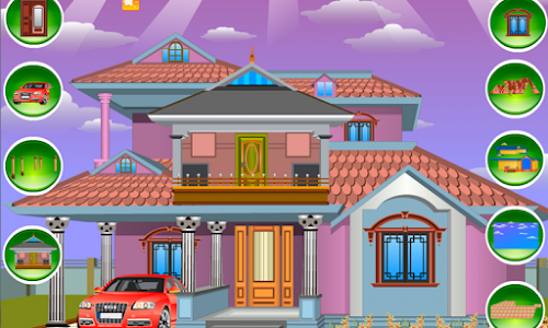 Android application Design your House - girl game screenshort