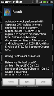 17th Edition Cable Sizer Screenshots 2