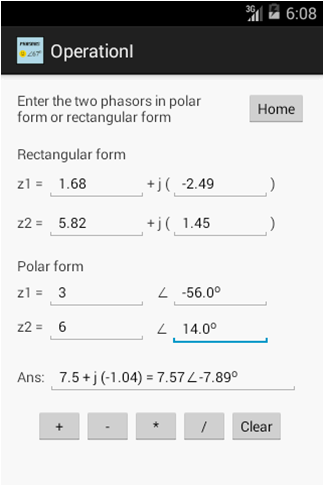 【免費教育App】MATH/Phasor/Complex number-APP點子