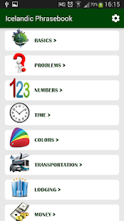 Islandský Phrasebook - náhled