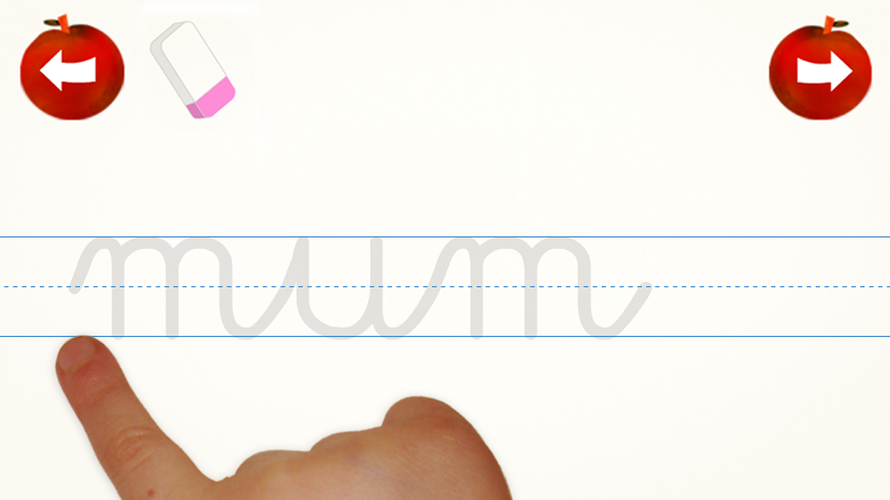 Android application Cursive Words Writing Practice screenshort