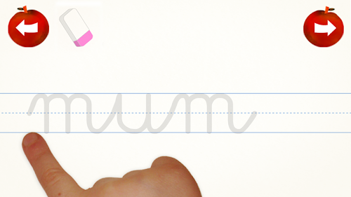 Android application Cursive Words Writing Practice screenshort