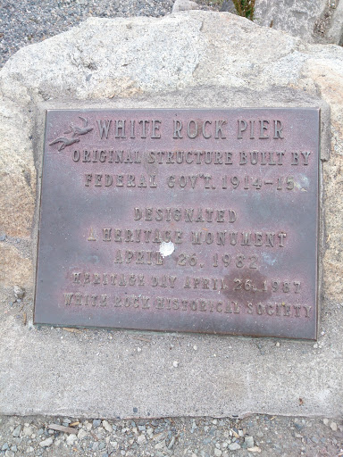 White Rock Pier Plaque 