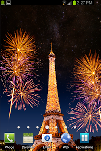 Lastest Eiffel Tower Fireworks LWP APK