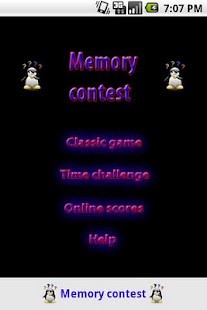 Memory game contest