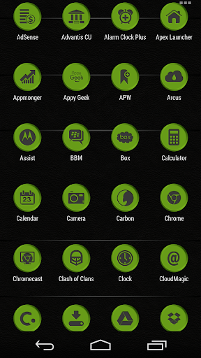 【免費個人化App】VM4 Green Metallic Icon Set-APP點子