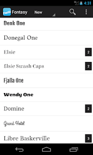 Fontasy - Google Fonts Browser
