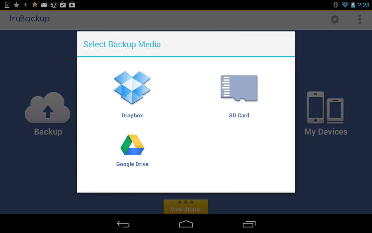 truBackup - Mobile Backup - screenshot