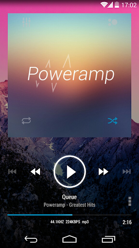 Poweramp skin KK Transparent