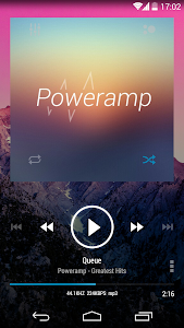 Screenshot Poweramp skin KK Transparent v1.0.2