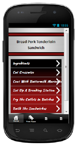 Bread Pork Tenderloin Sandwich