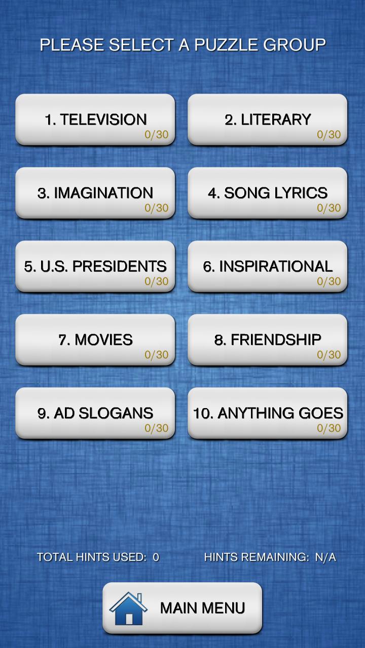 Wordgenuity® Jumble Quotes Screen 2