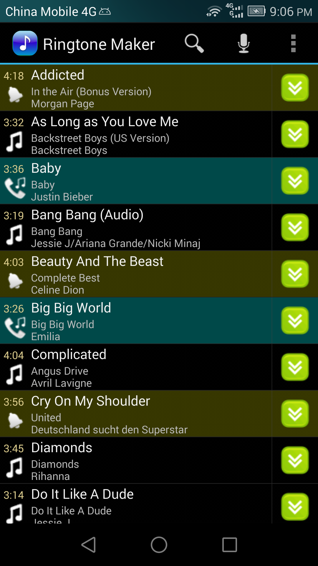 Android application Ringtone Maker Pro screenshort