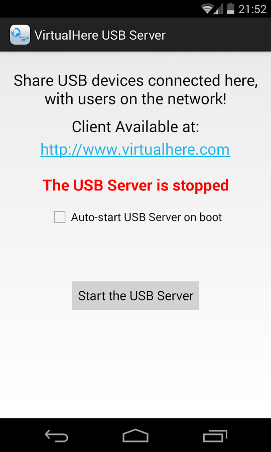 VirtualHere USB Server Android Apps on Google Play