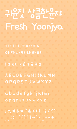 FreshYonja dodol launcher font