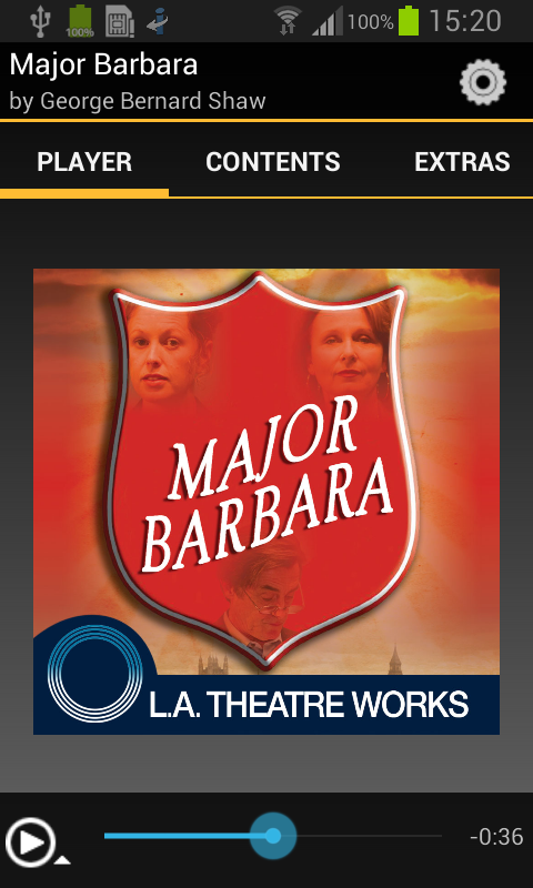 Android application Major Barbara (George B. Shaw) screenshort
