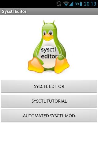 sysctl editor ROOT