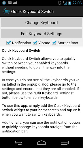 Quick Keyboard Switch
