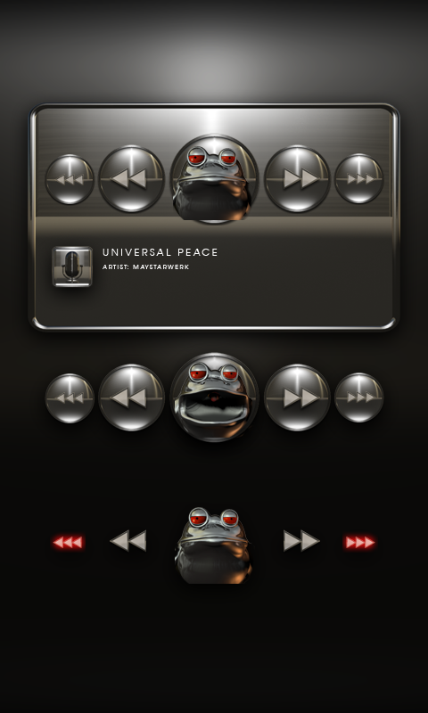 Poweramp Widget Red Frog Screen 2