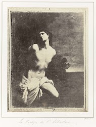 Fotoreproductie van een schilderij door Guido Reni, voorstellend het martelaarschap van de heilige Sebastiaan