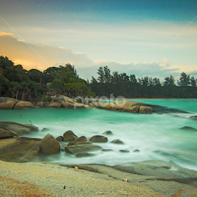 Penyabong Beach, Membalong by Alfi Nurulhida - Landscapes Beaches