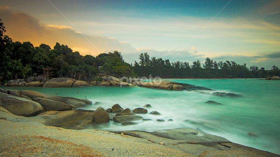 Penyabong Beach, Membalong by Alfi Nurulhida - Landscapes Beaches