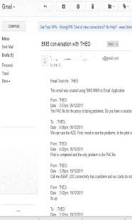 Lastest SMS MMS to Email APK for Android