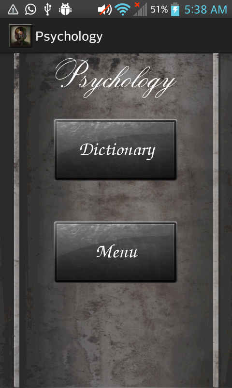 Android application Psychology PRO screenshort