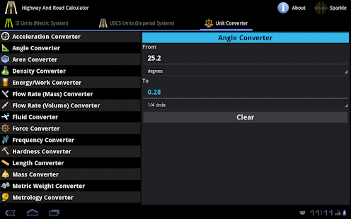 Highway and Road Calc. Tablet Screenshots 15