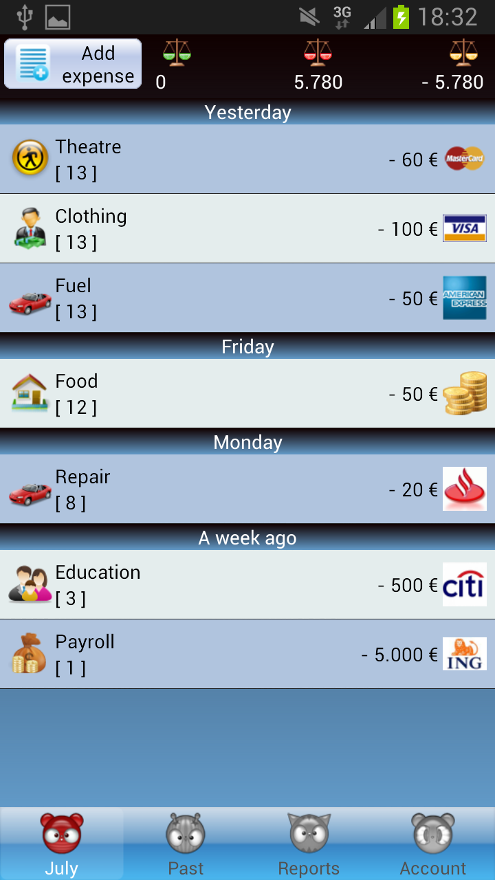 Android application Tupaco + screenshort