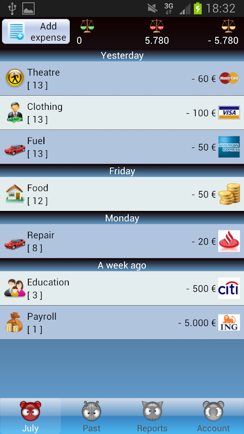 Android application Tupaco + screenshort