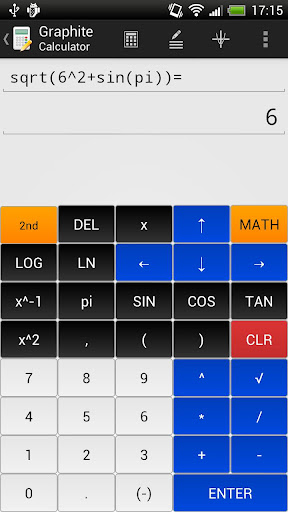 Graphite Graphing Calculator