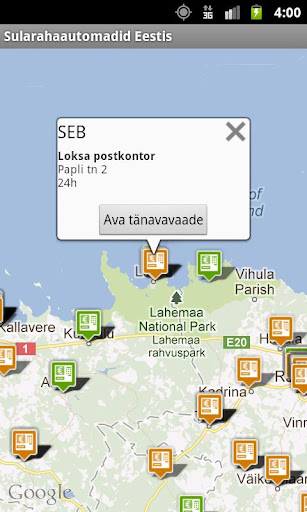 ATM locations in Estonia