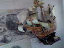 船雕塑和壁画
