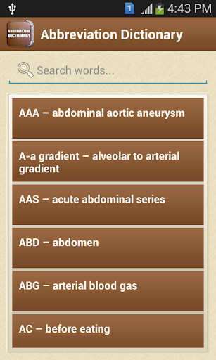 【免費教育App】Medical Abbreviations-APP點子