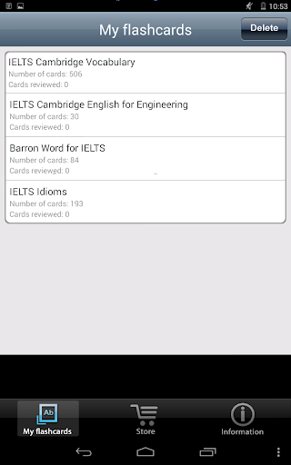 Learn IELTS with flashcards