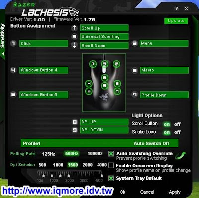 Razer Lachesis 巨腹蛇雷射滑鼠評測 - 老貓測3C