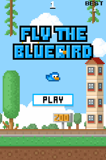 【免費街機App】Fly The Blue Bird-APP點子