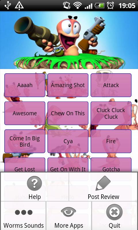 Worms Soundboard Complete Screen 3