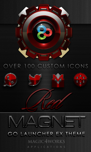 GO Launcher Theme Red Magnet