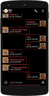 Free Gem Black Red for EvolveSMS APK for Android